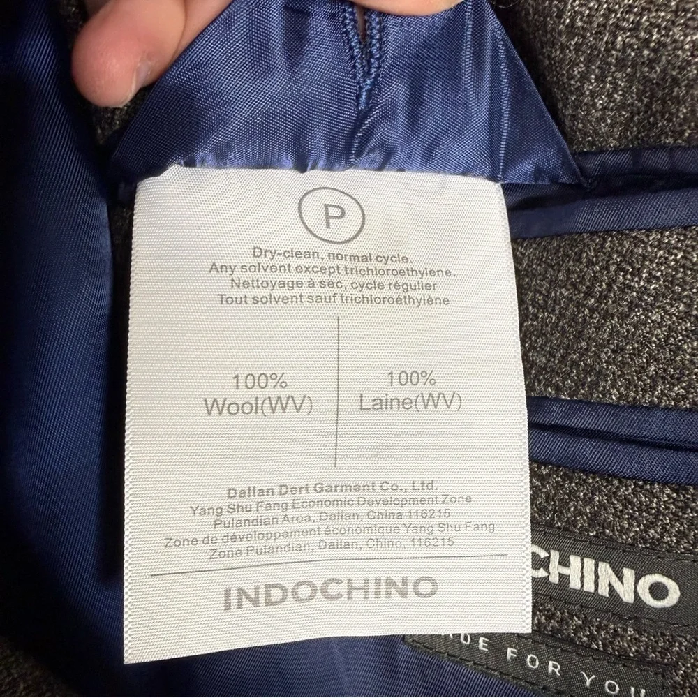 Indochino Luxury Brown Wool Blazer 50R Custom Tailored Suit Jacket